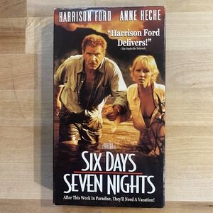 Six Days Seven Nights VHS 1998 Action Comedy Harrison Ford Anne Heche Touchstone